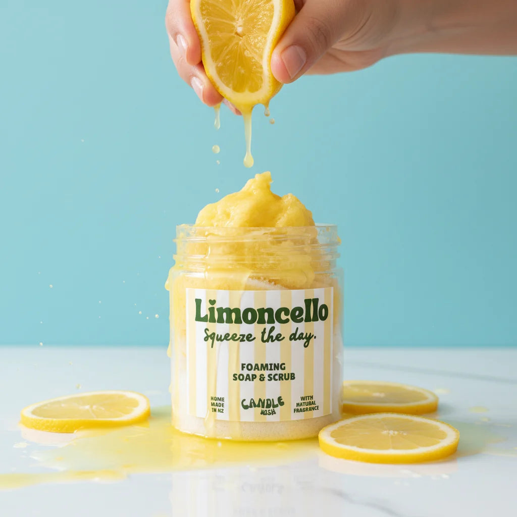 lemon soap and scrub